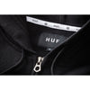 HUF LOGO ZIP UP HOOD HOL14 // BLACK