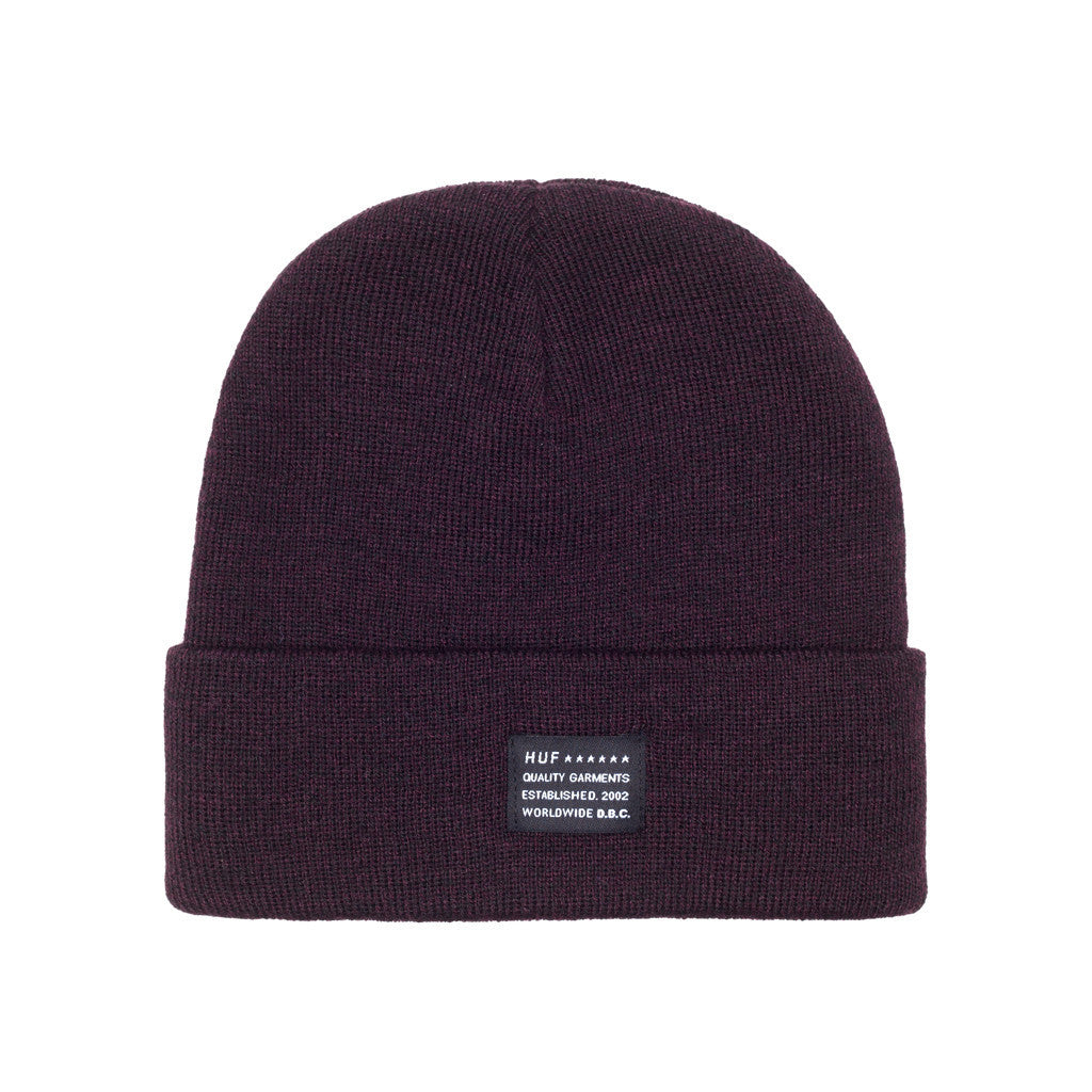 MIXED YARN BEANIE HOL14 // WINE