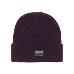 MIXED YARN BEANIE HOL14 // WINE