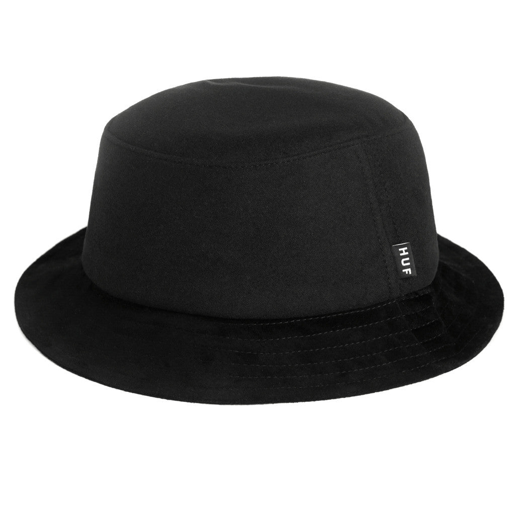 MOLESKIN BUCKET HAT // BLACK