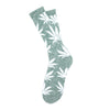 PLANTLIFE CREW SOCKS HOL14 // GREEN HEATHER / WHITE