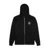 HUF X J MONEY CHRONIC ZIP HOOD // BLACK