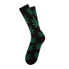 HUF ESSENTIALS PLANTLIFE SOCKS  //  BLACK / GREEN