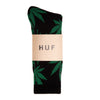 HUF ESSENTIALS PLANTLIFE SOCKS  //  BLACK / GREEN