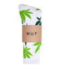 HUF ESSENTIALS PLANTLIFE SOCKS  // WHITE / LIME GREEN