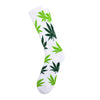 HUF ESSENTIALS PLANTLIFE SOCKS  // WHITE / LIME GREEN