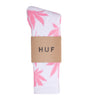 HUF ESSENTIALS PLANTLIFE SOCKS  // WHITE / PINK