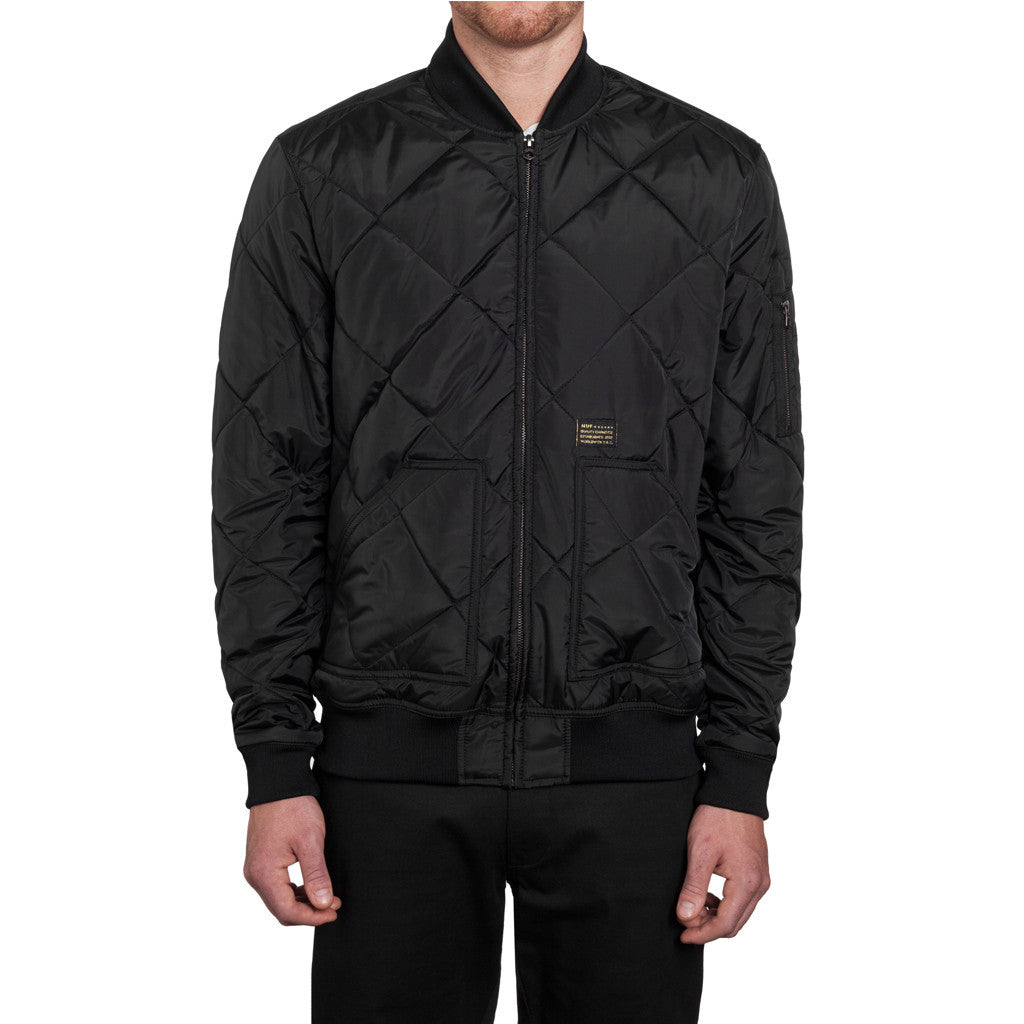 BARON QUILTED FLIGHT JACKET // BLACK