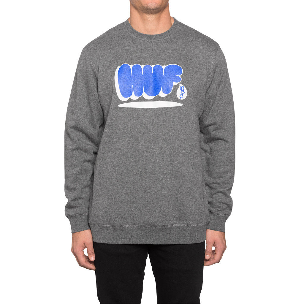 BUBBLES CREW // GUNMETAL HEATHER