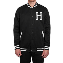 CLASSIC H BASEBALL JACKET // BLACK