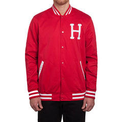 CLASSIC H BASEBALL JACKET // RED