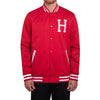 CLASSIC H BASEBALL JACKET // RED