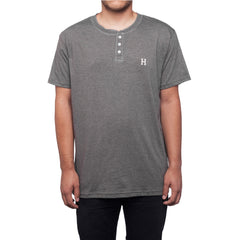 CLASSIC H S/S HENLEY // GRAY HEATHER