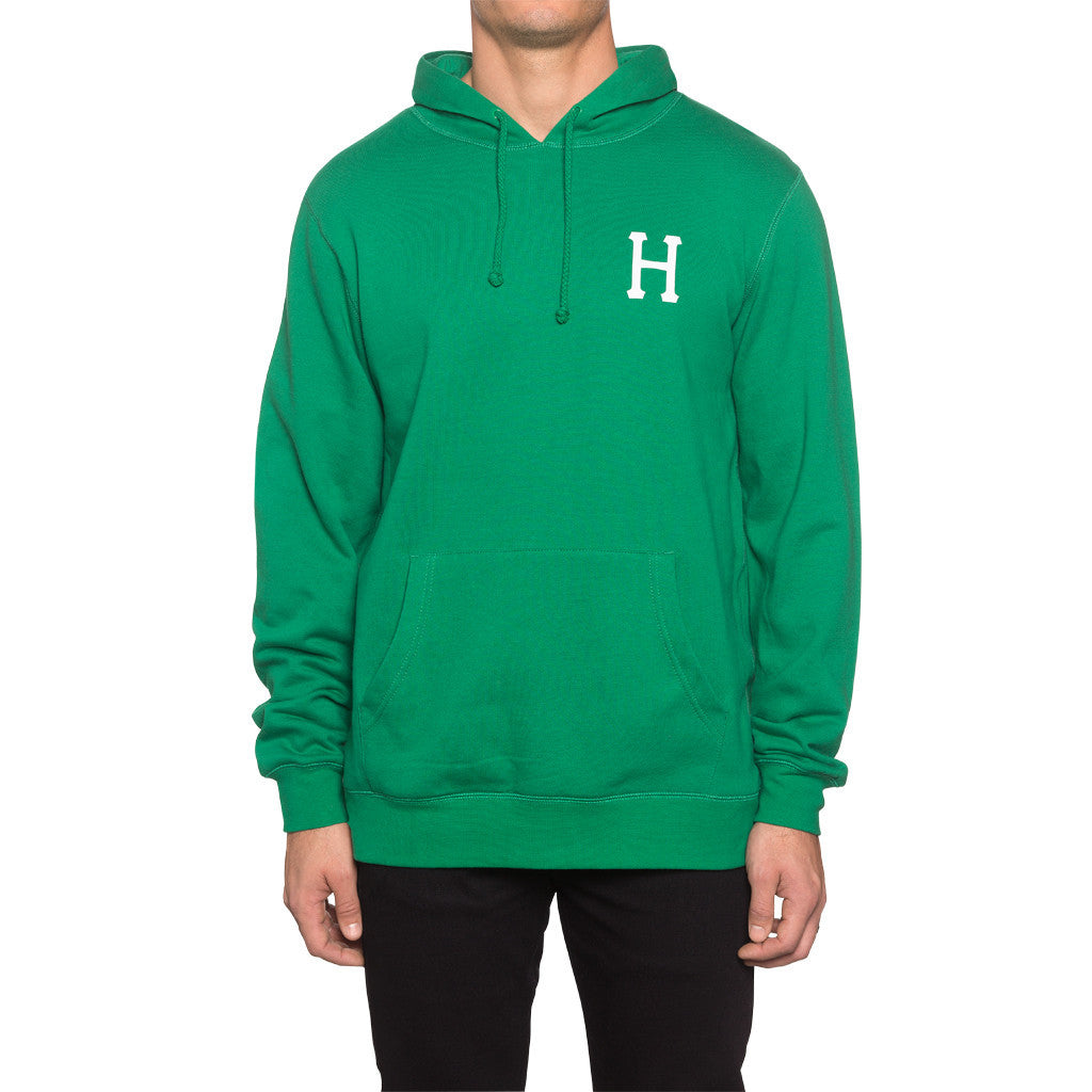 CLASSIC H PULLOVER HOODIE // KELLY GREEN