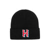 CROOKED H BEANIE // BLACK