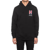 CROOKED H PULLOVER HOODIE // BLACK