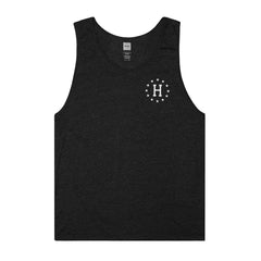 12 GALAXIES TANK // CHARCOAL HEATHER