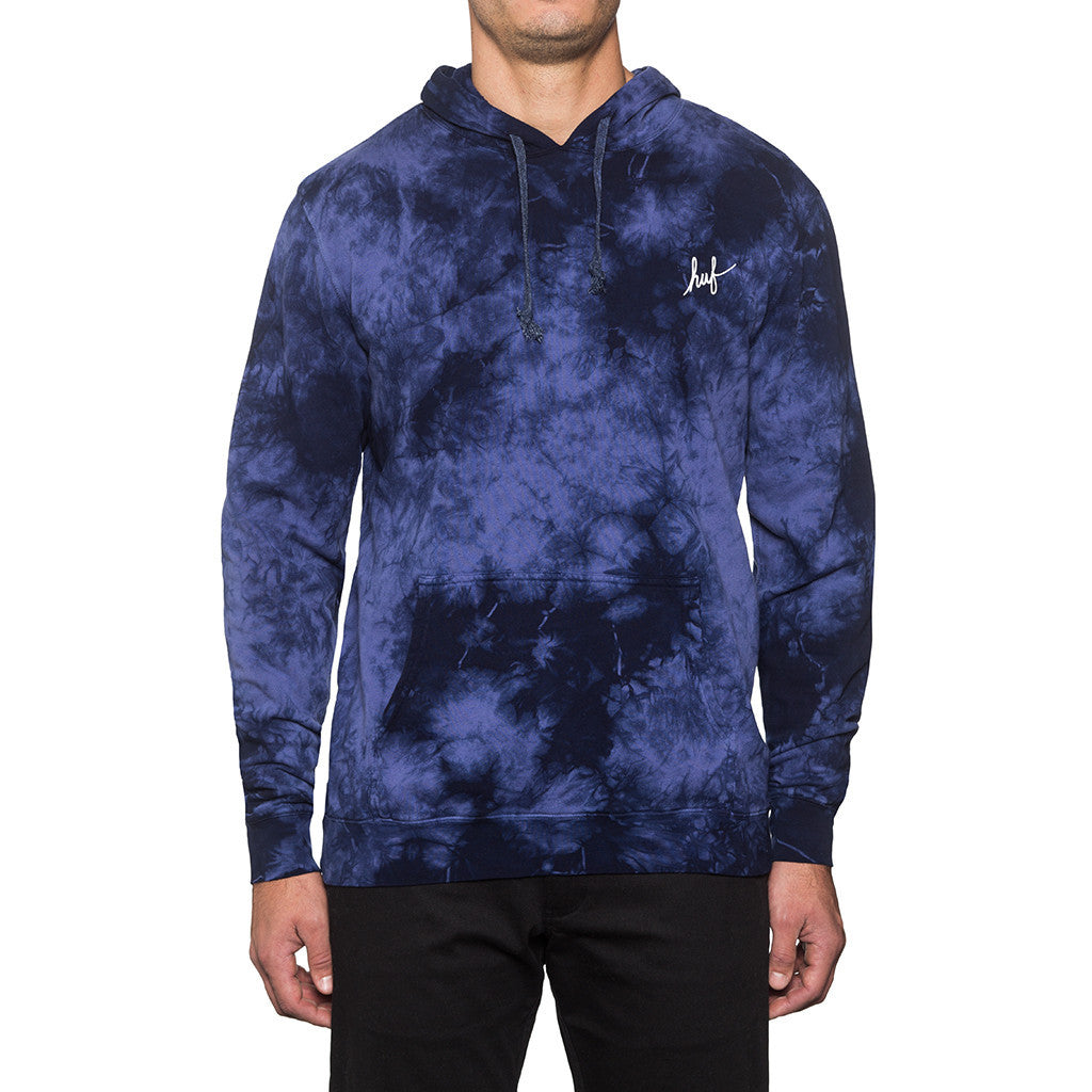 CRYSTAL WASH PULLOVER HOODIE // NAVY