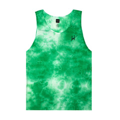 CRYSTAL WASH SCRIPT TANK // KELLY GREEN