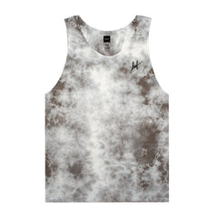 CRYSTAL WASH SCRIPT TANK // LIGHT GRAY