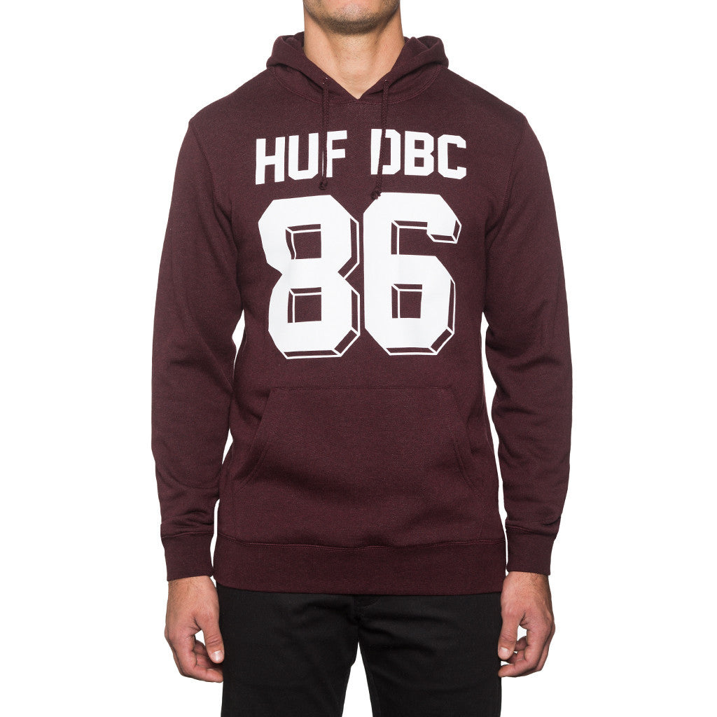 FRANCO PULLOVER HOODIE // BURGUNDY HEATHER