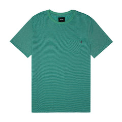 MARINA STRIPE POCKET TEE // GREEN