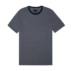 MARINA STRIPE POCKET TEE // NAVY