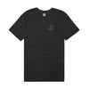 STREAKY WASH TEE // CHARCOAL