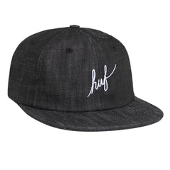DENIM SCRIPT 6 PANEL // BLACK