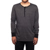 MOCK TWIST L/S HENLEY // CHARCOAL HEATHER