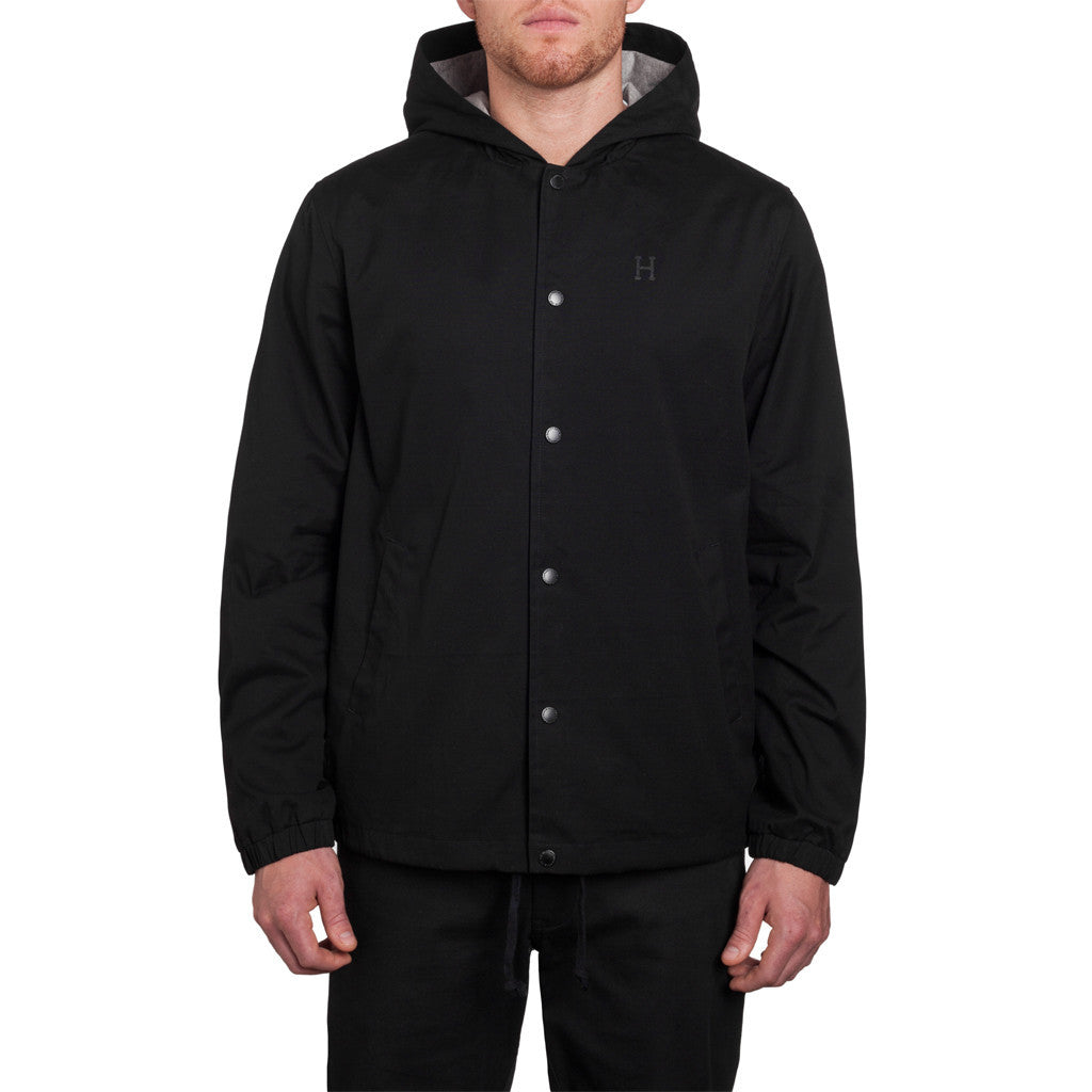 HOODED COACHES JACKET SP15 // BLACK