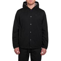 HOODED COACHES JACKET SP15 // BLACK