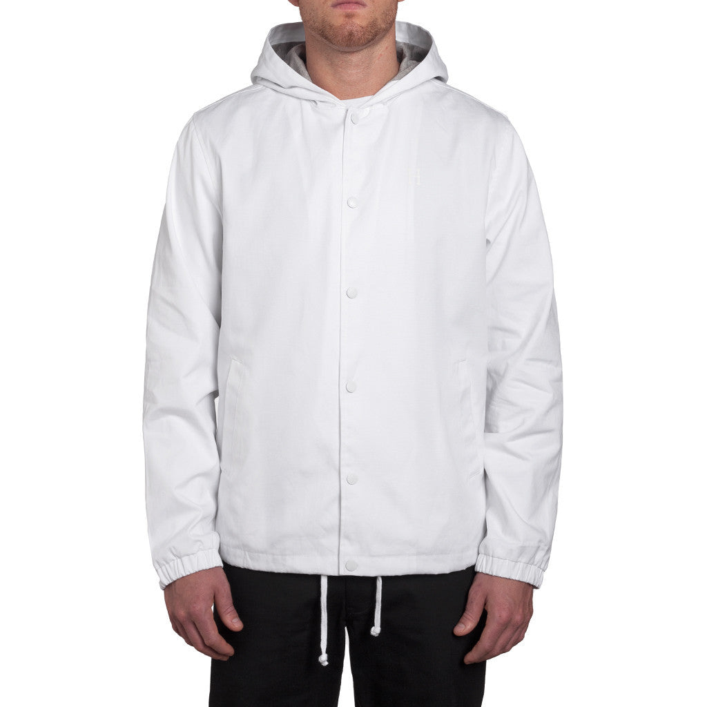 HOODED COACHES JACKET SP15 // WHITE
