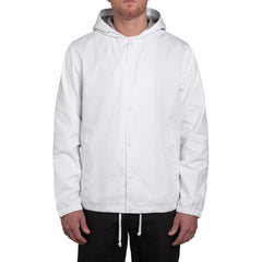 HOODED COACHES JACKET SP15 // WHITE