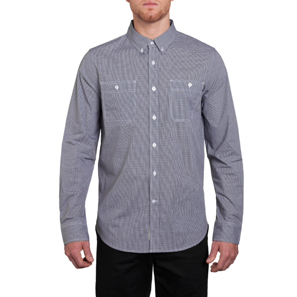 GINGHAM L/S WOVEN // BLACK