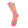 NEON PLANTLIFE CREW SOCKS SP15 // PINK