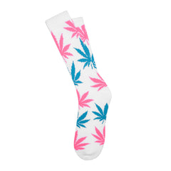 NEON PLANTLIFE CREW SOCKS SP15 // WHITE