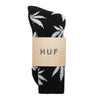PLANTLIFE CREW SOCKS SP15 // BLACK / GRAY HEATHER