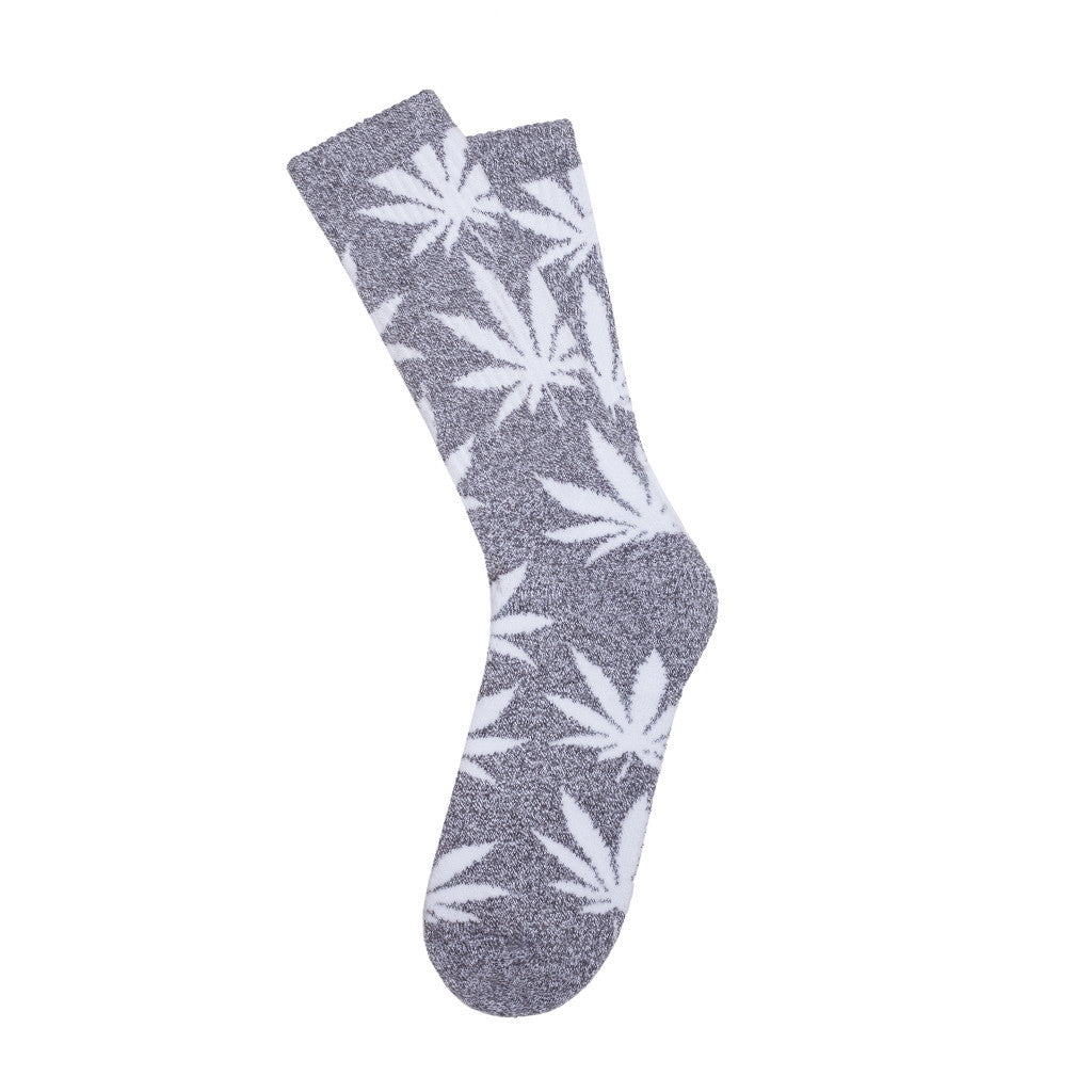 PLANTLIFE CREW SOCKS SP15 // CHARCOAL / GRAY HEATHER / WHITE