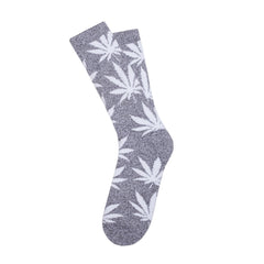 PLANTLIFE CREW SOCKS SP15 // CHARCOAL / GRAY HEATHER / WHITE