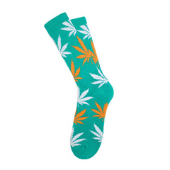 PLANTLIFE CREW SOCKS SP15 // JADE / ORANGE / WHITE