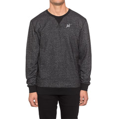HUF SCRIPT CADET CREW SP15 // BLACK