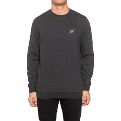 SMALL SCRIPT CREW SP15 // CHARCOAL HEATHER