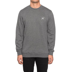 SMALL SCRIPT CREW SP15 // GUNMETAL HEATHER