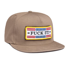 TACTICAL FUCK IT RIPSTOP SNAPBACK // TAN