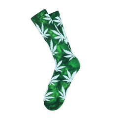 TIE DYE PLANTLIFE SOCKS SP15 // LIME / DARK GREEN