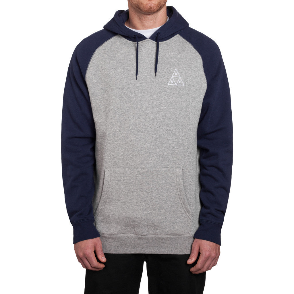 TRIPLE TRIANGLE RAGLAN PULLOVER HOODIE SP15 // NAVY / GRAY HEATHER
