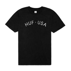 HUF USA WASHED TEE // BLACK