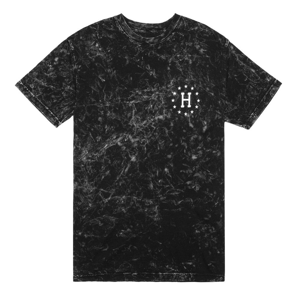 12 GALAXIES CLOUD WASH TEE // BLACK