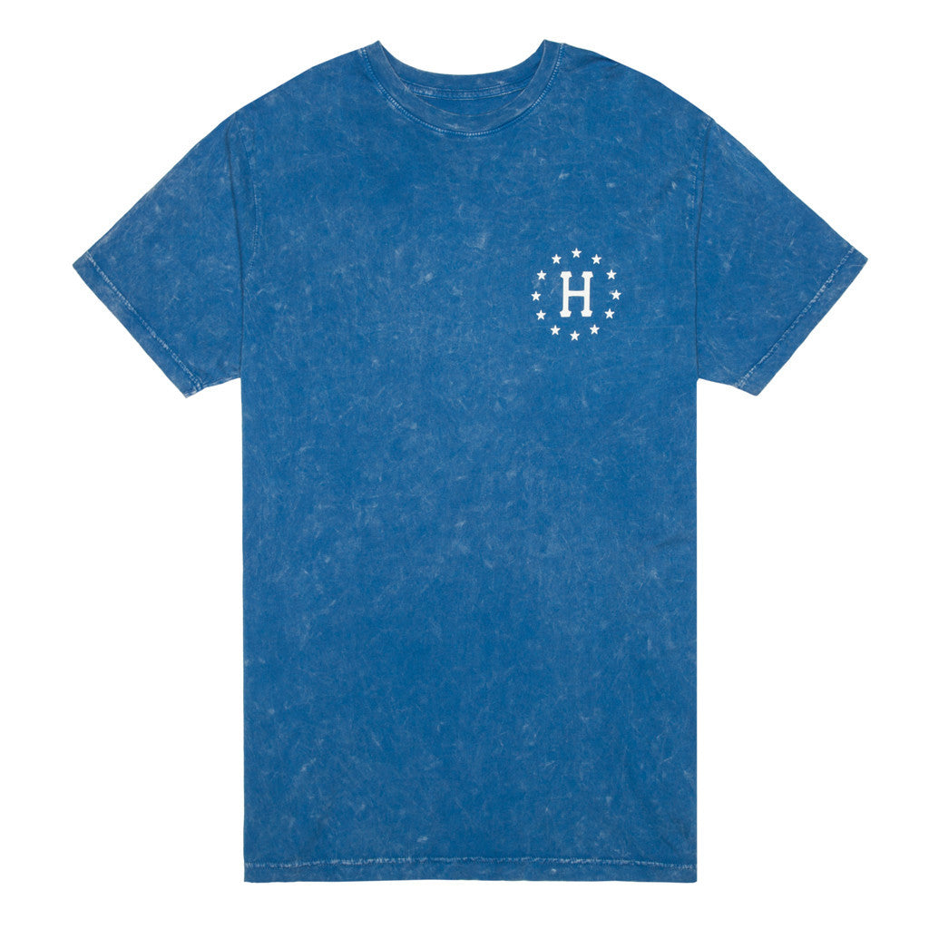 12 GALAXIES CLOUD WASH TEE // BLUE